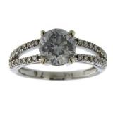 14kt Gold Round Brilliant 2.00 ct Diamond Ring