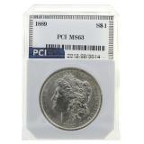 1889-P MS63 Morgan Silver Dollar