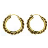 14kt Gold Large Hoop Earrings