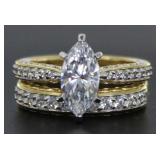 Marquise Cut 2.00 ct White Topaz Bridal