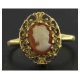 14kt Gold Antique Cameo Ring