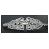 Vintage Style 11.00 ct White Topaz Bracelet