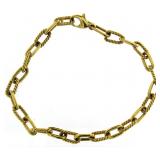 14kt Gold 7.5" Heavy Link Bracelet