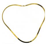 14kt Gold 5 mm 24" Harringbone Necklace