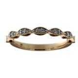 14kt Rose Gold Antique Style Diamond Band