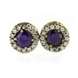 Elegant 2.50 ct Amethyst Stud Earrings