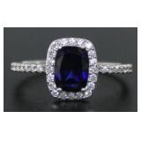 Radiant Cut 2.00 ct Sapphire Designer Ring