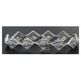 Antique Style 5.50 ct White Topaz Bracelet