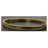 14kt Gold 4 mm Cuff Bracelet