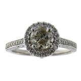 14kt Gold Round Brilliant 1.40 ct Diamond Ring