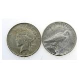 1923 Peace Silver Dollars