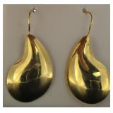 14kt Gold Large Designer Earrings