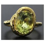 Oval 3.00 ct Green Sapphire Dinner Ring