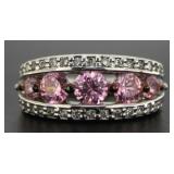 Pink Sapphire 2.00 ct Anniversary Ring