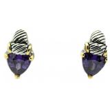 Genuine Amethyst Fashion Earrings