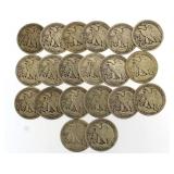 Mixed Date Walking Liberty Silver Half Dollars