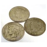 1925 Peace Silver Dollars
