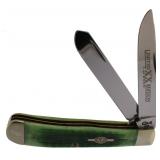 Case XX Green Jigged Bone Trapper Knife