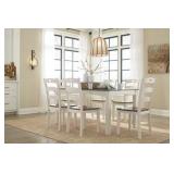 Ashley D335 Dining Table & 6 Chairs