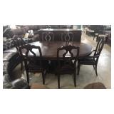 $6480 Bernhardt Oval Table & 6 Chairs