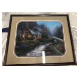 Cottage Bridge Giclee by Thomas Kinkade