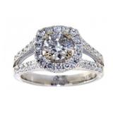 18kt Gold Round Brilliant 1.95 ct Diamond Ring