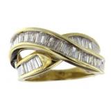 14kt Gold Stunning 1.50 ct Baguette Diamond Ring