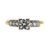 14kt Gold Brilliant 1/3 ct Antique Diamond Ring