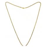 14kt Gold Rope Twist 18" Necklace