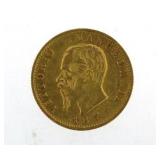 1877 France 20 Gold Francs Coin