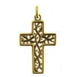 14kt Gold Large Cross Pendant