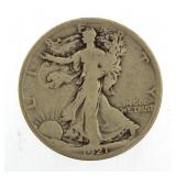 1921-S Walking Liberty Silver Half Dollar *KEY