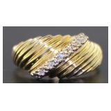 14kt Gold Vintage Diamond Cocktail Ring