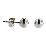 14kt White Gold 5mm Ball Earrings