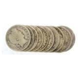 Mixed Date Barber Silver Half Dollars