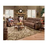 Simmons XL 92" DBL REC Sofa & Love Seat w/Console