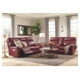 Ashley 562 Crimson PWR REC Sofa & Love ADJ/HR