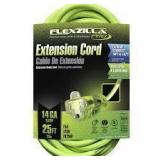 FLEX-ZILLA Pro 25 FT Extension Cord w/Light Plug