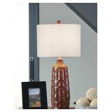 L100674 Ashley 25" Designer Glazed Accent Lamp