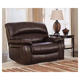 Ashley 982 LEATHER Zero  Wall Wide Seat Recliner