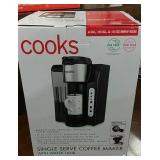 Cooks single serve coffee maker