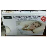 Memory foam neck pillow