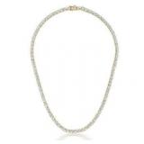 Brilliant 6.50 ct White Topaz Tennis Necklace