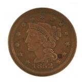 1852 Braided Hair Copper Large Cent