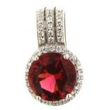 Brilliant 3.64 ct Ruby Designer Pendant