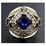 Elegant 4.77 ct Sapphire Cocktail Ring