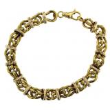 14kt Gold Hilor Italian Link Bracelet