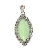 Marquise Cut 4.30 ct Jade Designer Pendant