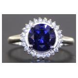 Round Brilliant 2.00 ct Tanzanite Solitaire Ring