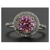 Brilliant 4.10 ct Pink Sapphire Designer Ring